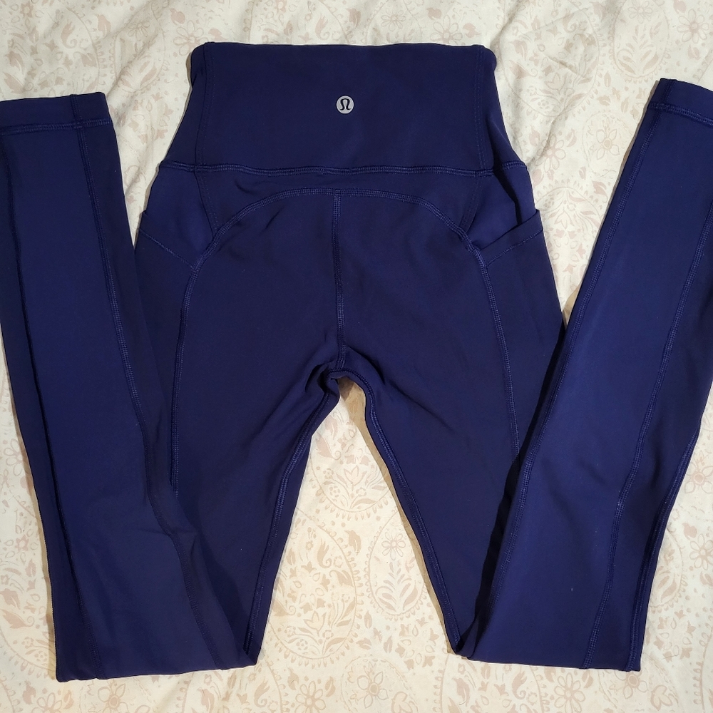 Lululemon navy leggings size 2